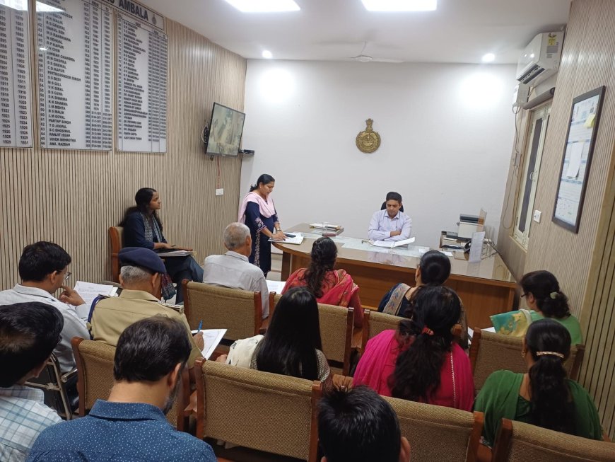 अंबाला में साइबर ठगी से बचने के लिए जागरूकता अभियान का आयोजन