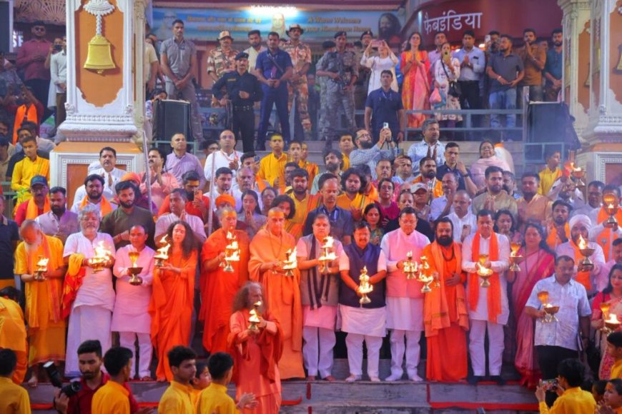 सीएम धामी और बीजेपी अध्यक्ष नितिन नवीन ने ऋषिकेश में भव्य गंगा आरती में लिया हिस्सा
