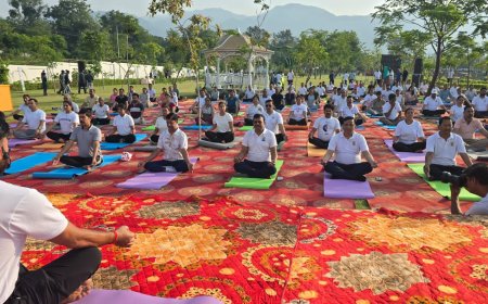 देहरादून न्यूज: योग दिवस पर सिटी फॉरेस्ट पार्क में उमड़ने वाला जनसैलाब