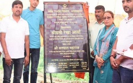 सोमेश्वर में कैबिनेट मंत्री रेखा आर्या ने सड़क निर्माण कार्य का शुभारंभ