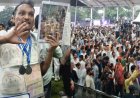 राहुल गांधी से मिलने पहुंचे युवक ने डिग्री की माला पहनकर बेरोजगारी और पेपर लीक के मुद्दे उठाए