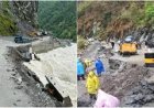 गंगोत्री हाईवे के सुरक्षा कार्यों पर गंभीर सवाल, सोनगाड़ में ढह गई 50 मीटर दीवार