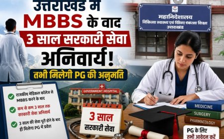 उत्तराखंड में MBBS के बाद तीन साल सरकारी सेवा अनिवार्य, PG प्रवेश की मिलेगी अनुमति
