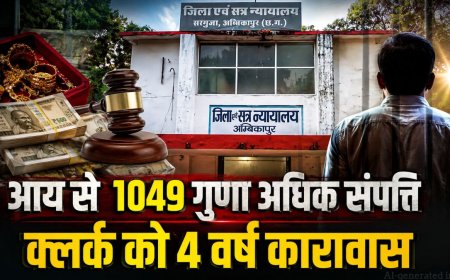 आय से 1049 गुना अधिक संपत्ति मामला, कोर्ट ने कलेक्ट्रेट में पदस्थ रहे क्लर्क को सुनाई 4 साल की सजा