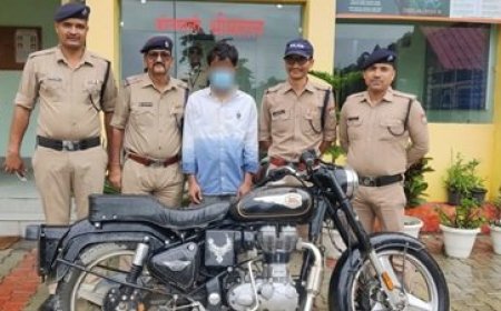 48 घंटे में चोरी की रॉयल एनफील्ड बुलेट बरामद, आरोपी की गिरफ्तारी