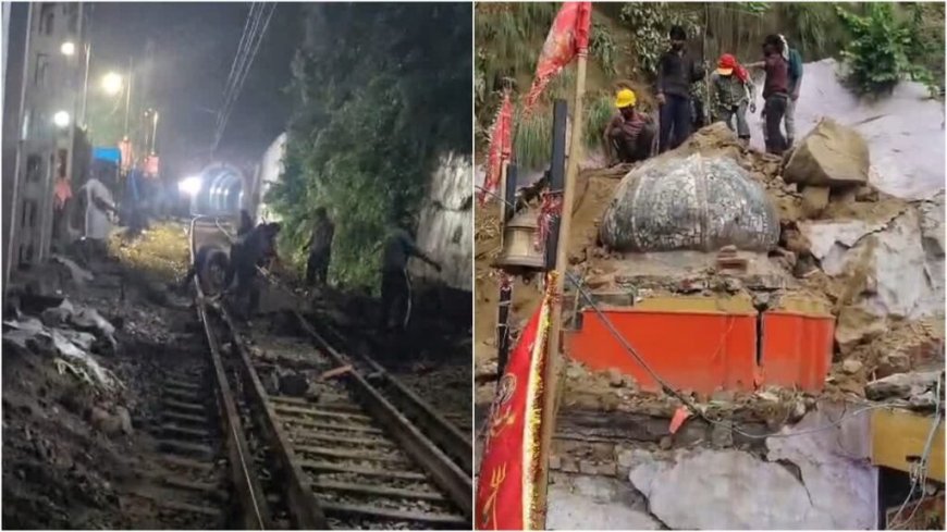 हरिद्वार में भारी बारिश का मौसमी कहर: काली मंदिर पर गिरा मलबा, अलकनंदा का जलस्तर खतरे से नीचे, प्रशासन ने जारी की चेतावनी