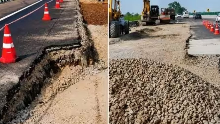 लखनऊ-कानपुर एक्सप्रेसवे में धोखाधड़ी उजागर, 15 स्थानों पर सड़क की हालत गंभीर; NHAI ने शुरू की मरम्मत