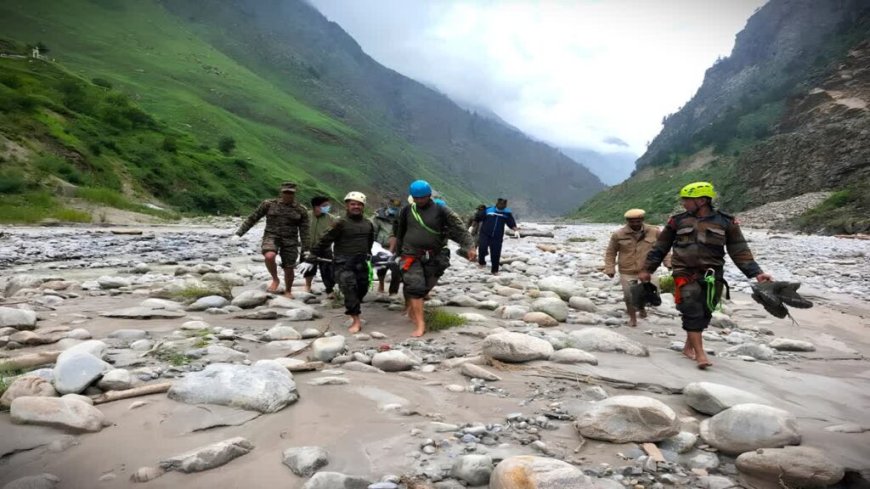 12 दिन बाद धौलीगंगा नदी किनारे मिला BRO जवान का शव - नीती घाटी आपदा से हृदय विखंडन