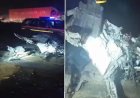 कोडरमा घाटी में भीषण सड़क हादसा : दो टेलरों की जोरदार टक्कर में चालक की मौत, दूसरा केबिन में फंसा