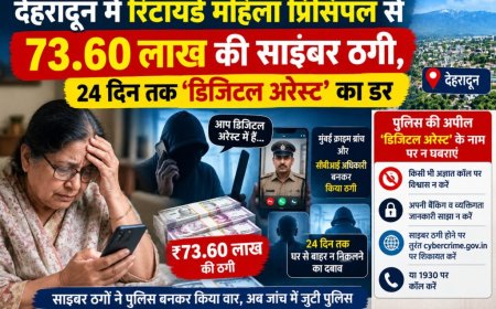 24 दिन तक डिजिटल अरेस्ट का डर दिखाकर रिटायर्ड प्रिंसिपल से 73.60 लाख ठगे