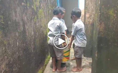सरकारी स्कूल में छोटे बच्चों से भारी काम: नाजुक हाथों से उठवाई गई पानी से भरी बाल्टी, वीडियो सामने आने के बाद उठे सवाल