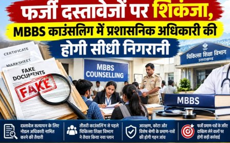 फर्जी दस्तावेजों पर शिकंजा, MBBS काउंसलिंग में प्रशासनिक अधिकारी की होगी सीधी निगरानी