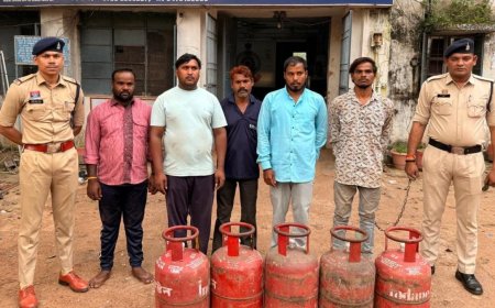 CG News: खड़ी गाड़ी से 36 भरे सिलेंडर चोरी, 2-2 हजार रुपये में बेचे, पुलिस ने 8 आरोपियों को दबोचा