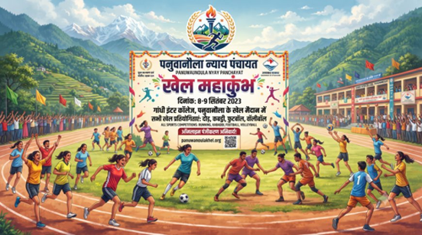 पनुवानौला न्याय पंचायत में 8-9 सितंबर को होगा खेल महाकुंभ