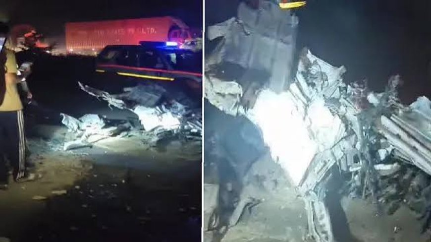 कोडरमा घाटी में भीषण सड़क हादसा : दो टेलरों की जोरदार टक्कर में चालक की मौत, दूसरा केबिन में फंसा