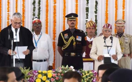 डॉ. ढाल सिंह बिसेन ने उत्तराखंड के नौवें राज्यपाल के रूप में ली शपथ, लोकभवन में हुआ समारोह