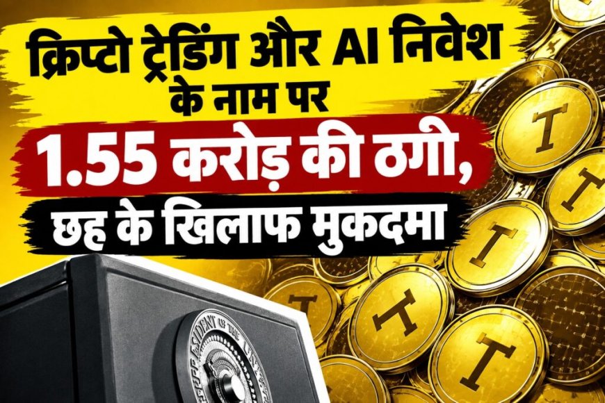 क्रिप्टो और AI निवेश के नाम पर 1.55 करोड़ की ठगी, प्रमुख आरोपी समेत छह पर मुकदमा