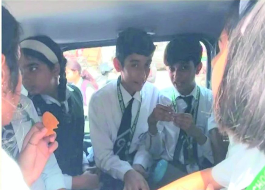 रुड़की में स्कूलों के परिवहन पर सख्ती, 7 सीटर वैन में पाए गए 18 बच्चे