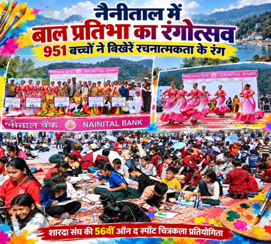 नैनीताल की रंगीन प्रतिभा: 951 बच्चों ने छवियों से बिखेरा कला का जादू